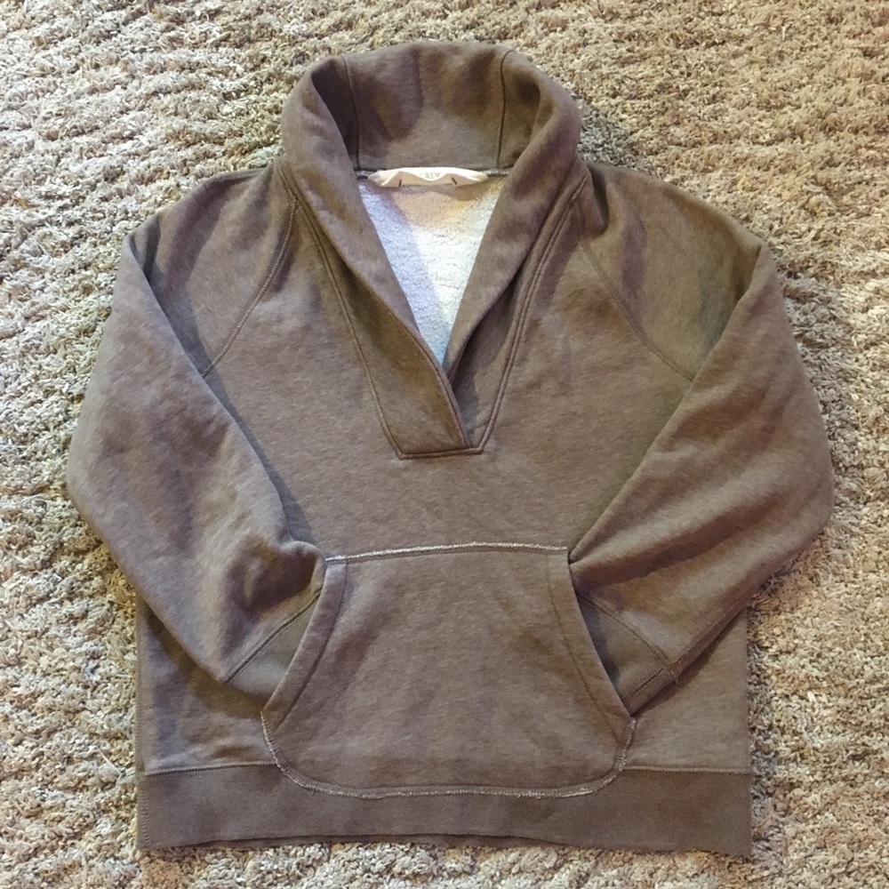 J crew lounge sweater with collar neck